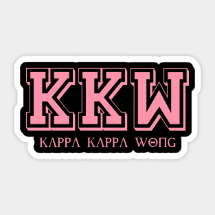 Kappa Kappa Wong Sticker